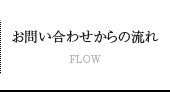 お問い合わせからの流れ